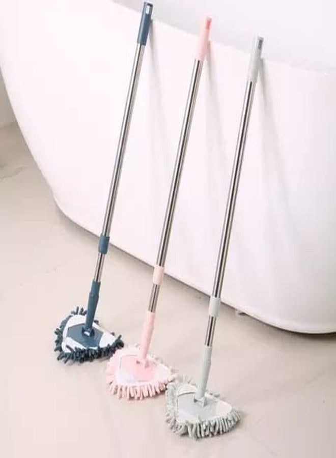 NISHIV Foldable Microfiber Triangle Shape Fan Cleaning Duster Flexible Fan mop for Easy Cleaning of Home Kitchen Car Ceiling and Fan Dusting Office Fan Cleaning Brush with Long Rod (Multi Color) - Image 5